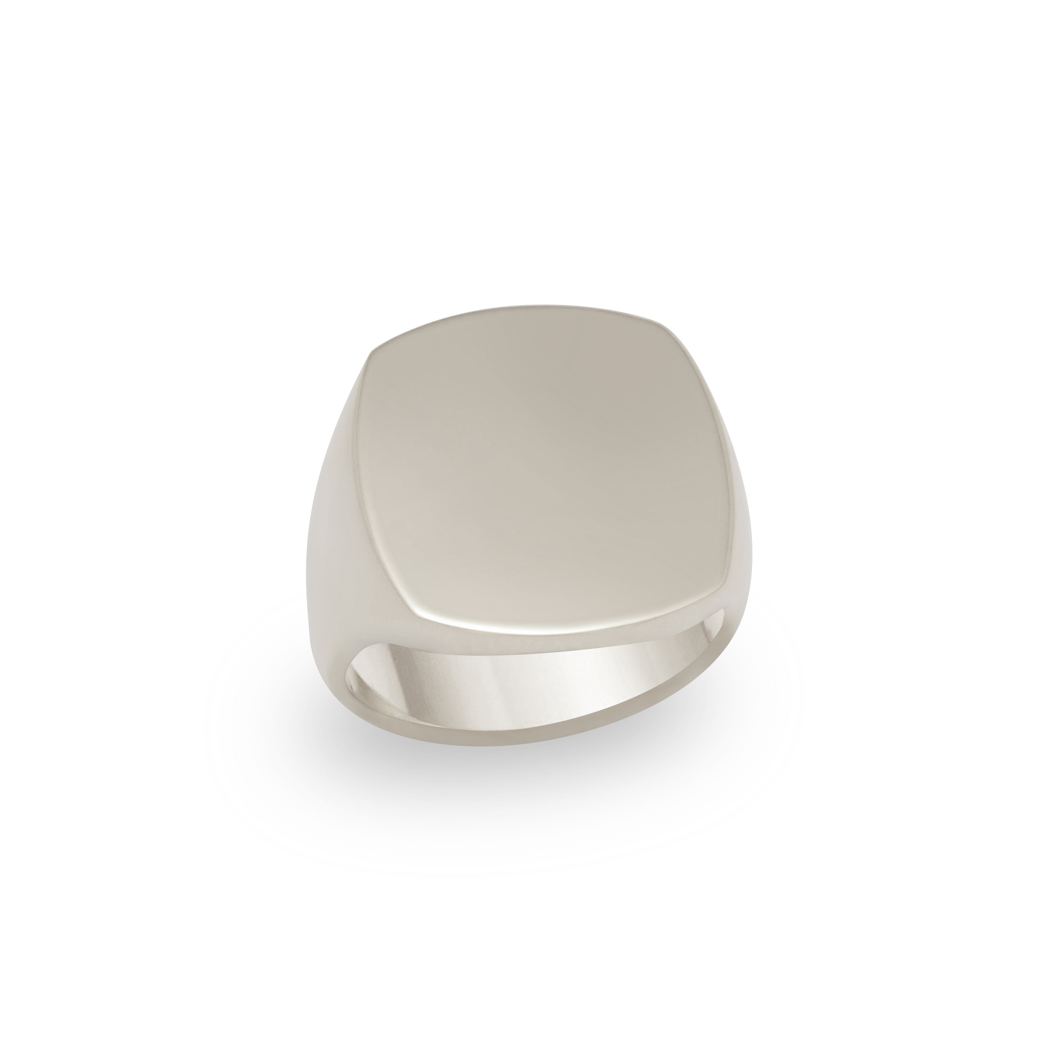 White Gold Signet Ring