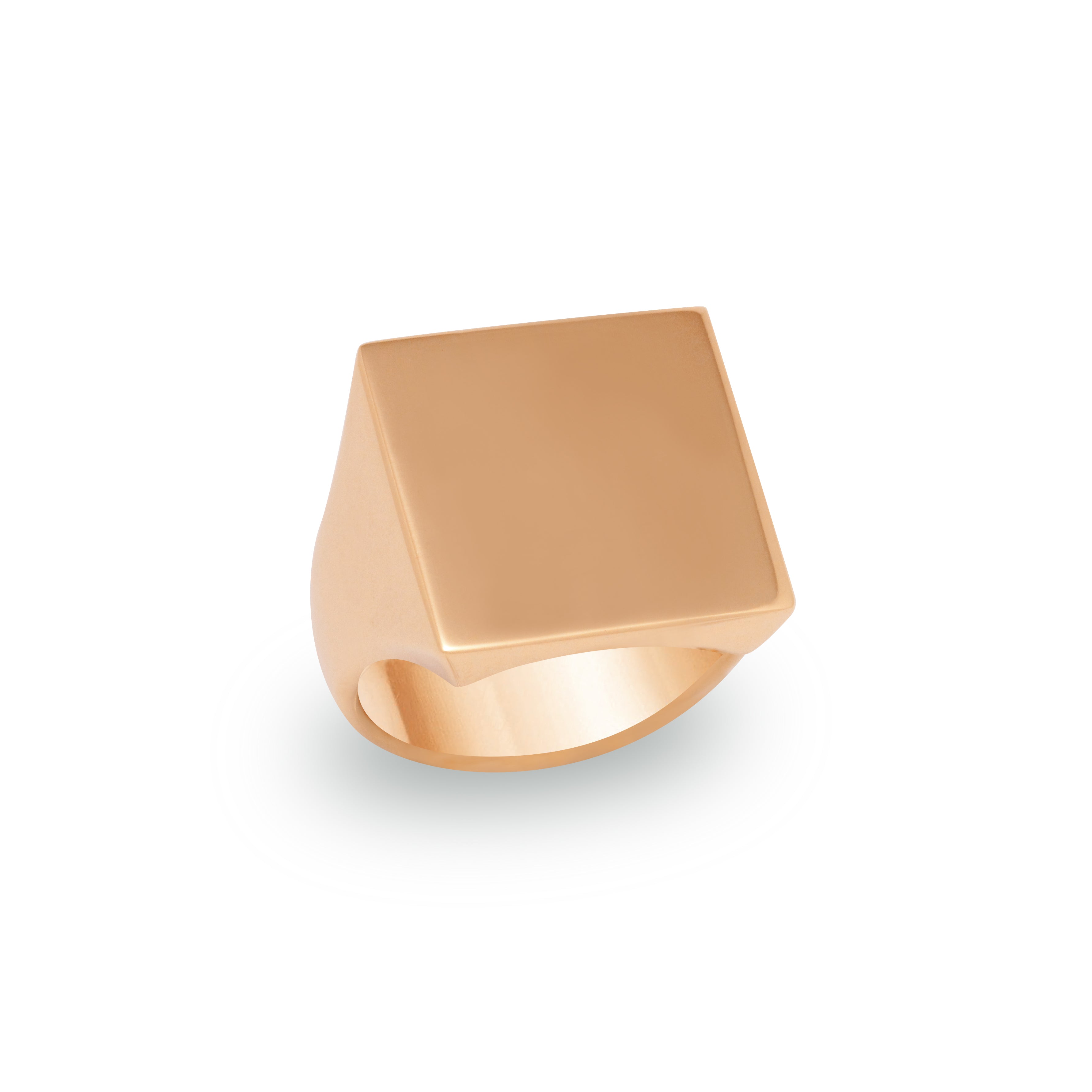 Red Gold Signet Ring