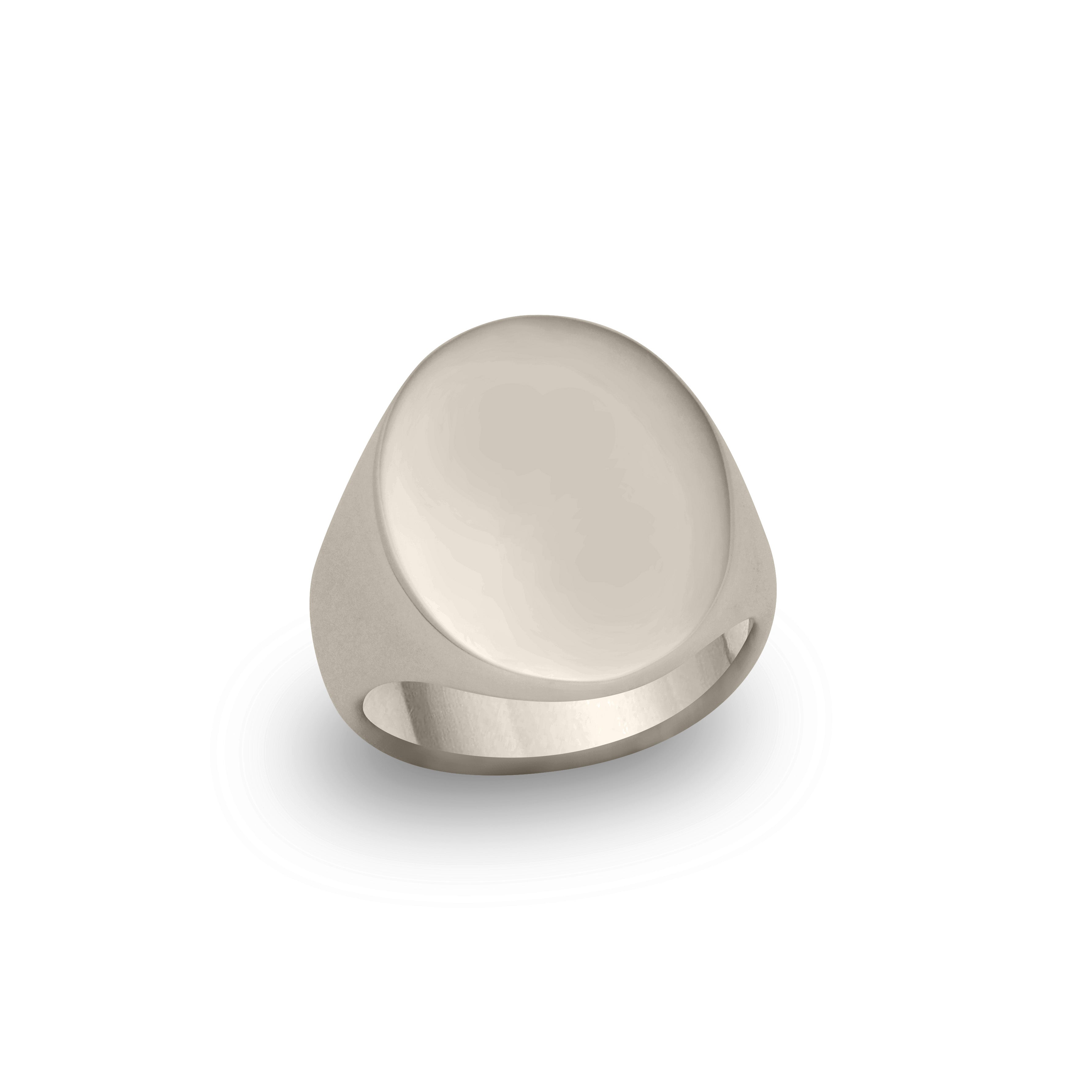 White Gold Signet Ring