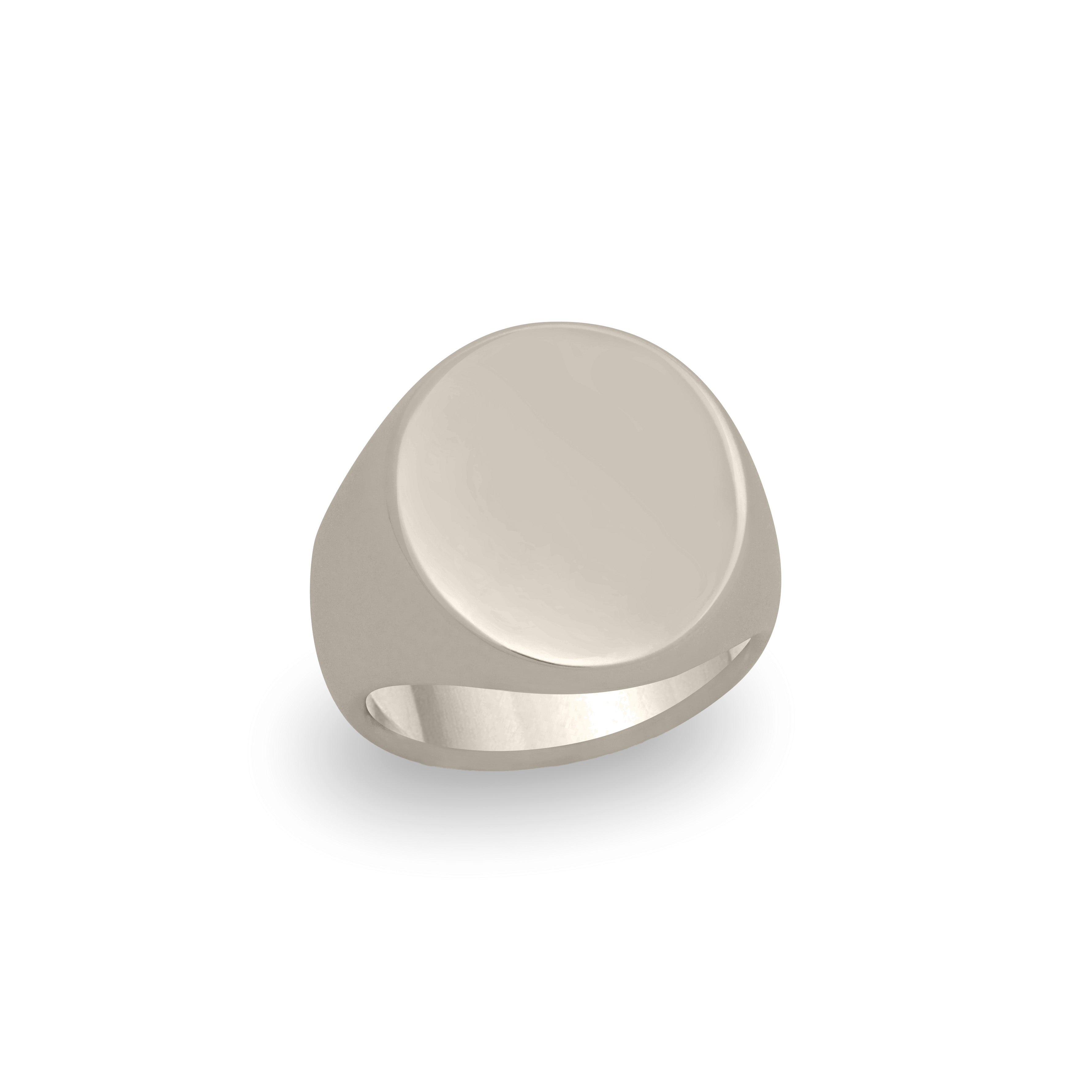 White Gold Signet Ring