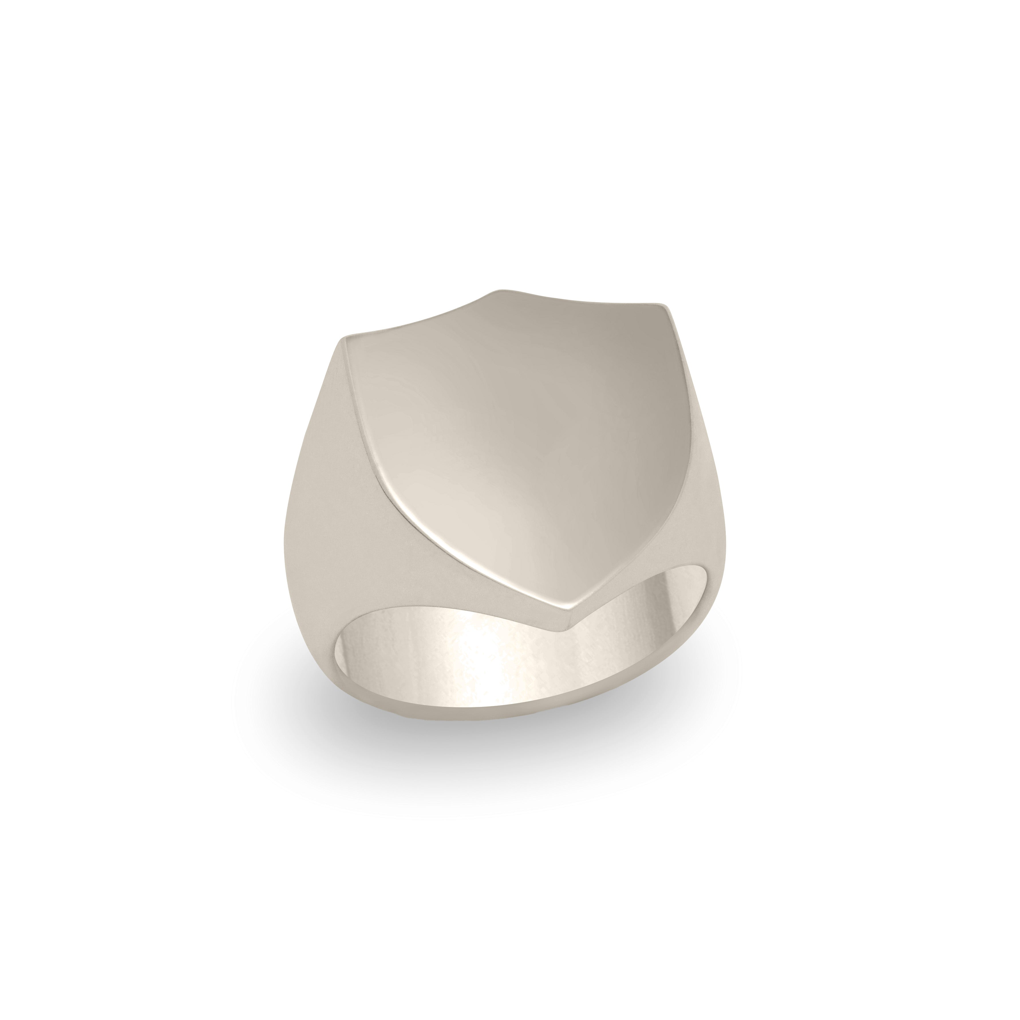 White Gold Signet Ring