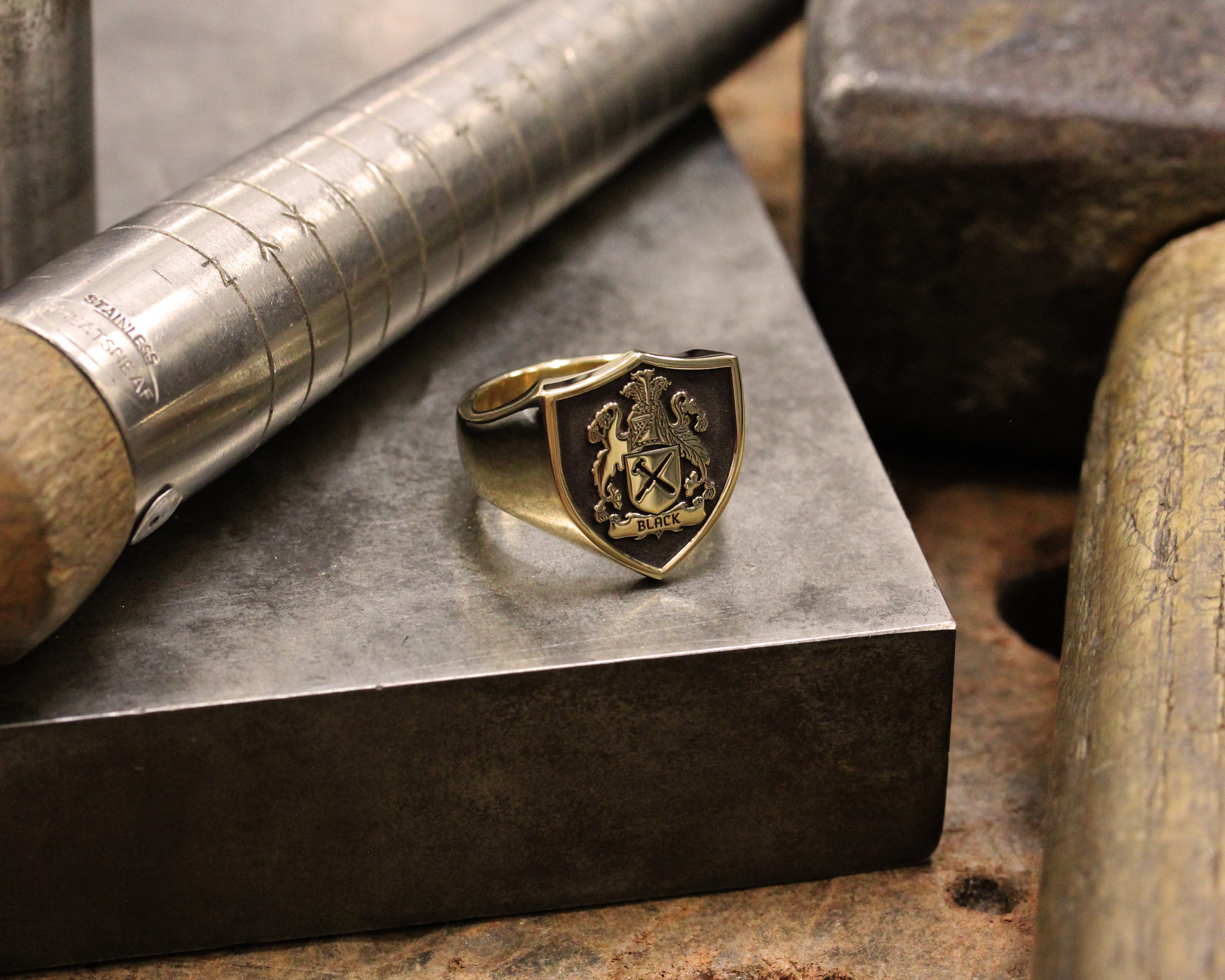 Custom Signet Rings | Shop Benjamin Black signet rings