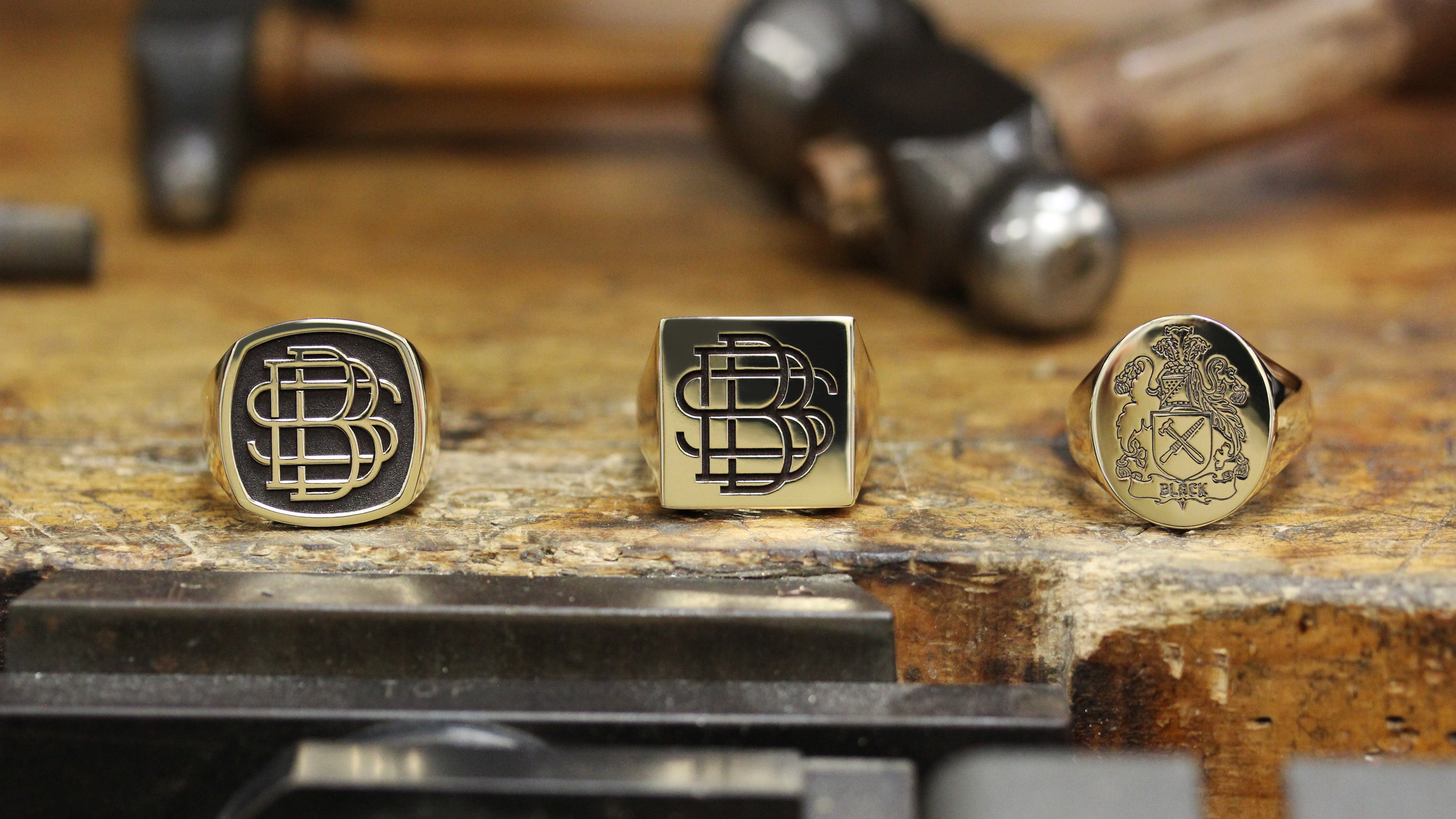 Custom Signet Rings | Shop Benjamin Black signet rings